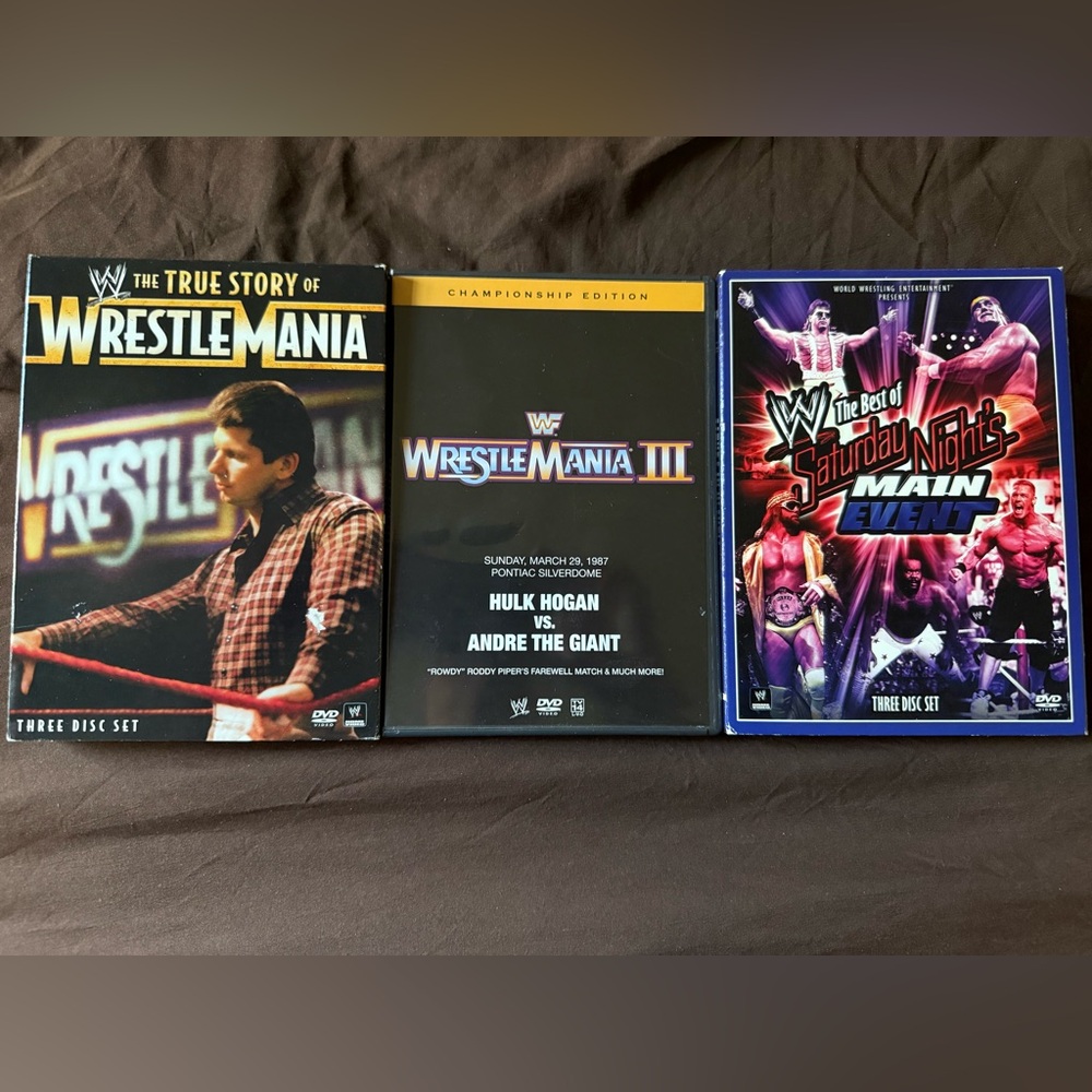 WWE wrestlemania & Saturday nights main event dvd set